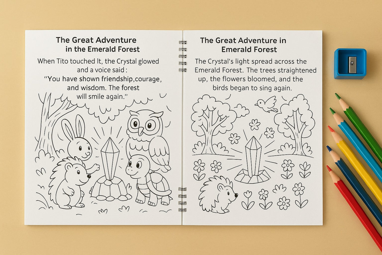 The Happy and Great Adventure in the Emerald Forest