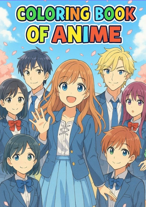 ANIME COLORING BOOK/PAGES