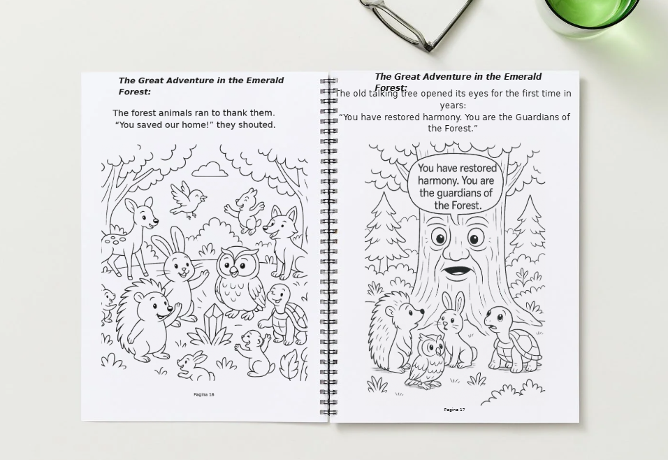 The Happy and Great Adventure in the Emerald Forest