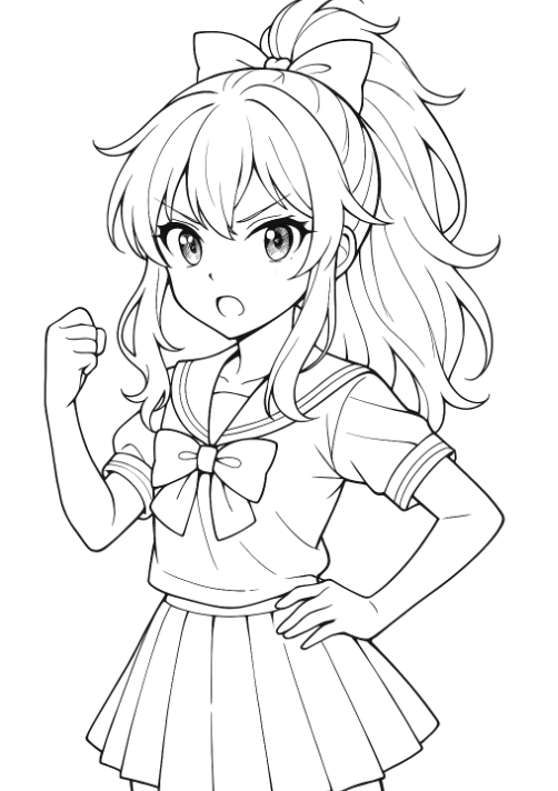 ANIME COLORING BOOK/PAGES