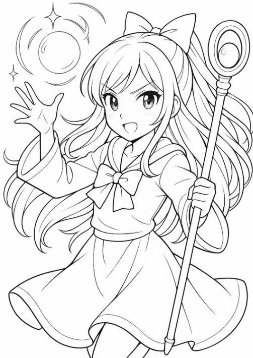 ANIME COLORING BOOK/PAGES