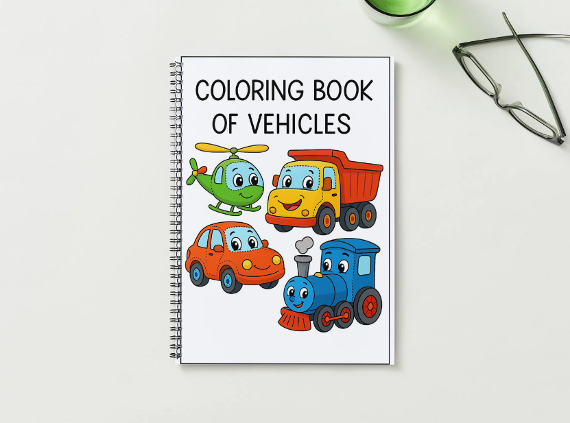 Coloring book/pages of vehicles-Connect the dots and color!